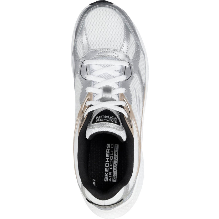 Skechers GO RUN Consistent 2.0 Volt Leather Women's White/Silver/Black Trainers