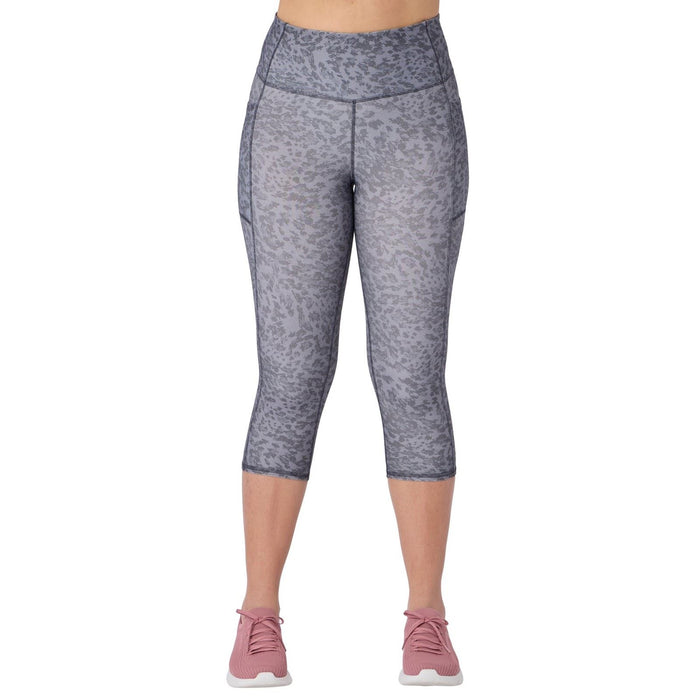 Skechers Goflex Printed Capri Women's Black Sports Leggings