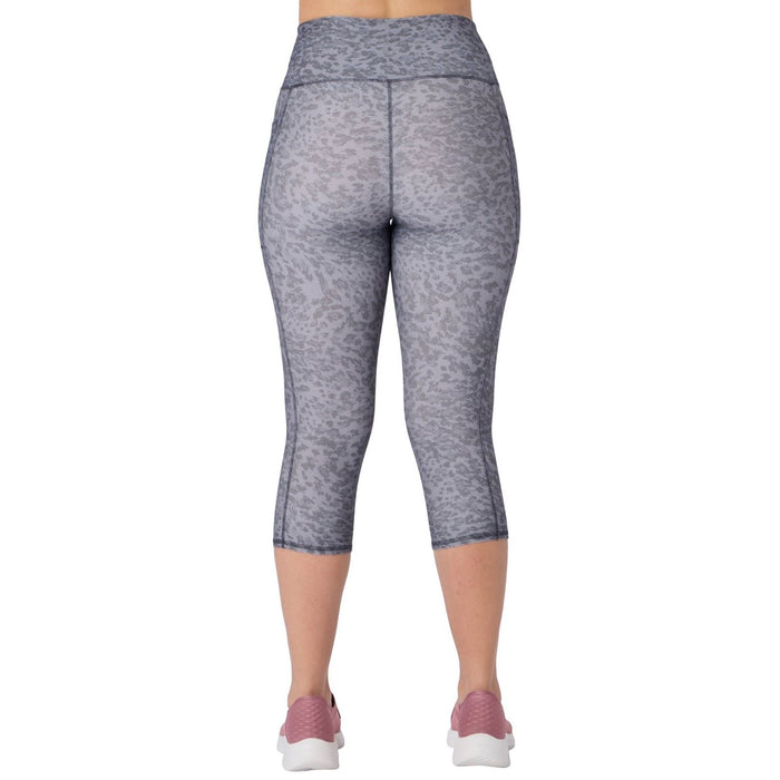 Skechers Goflex Printed Capri Women's Black Sports Leggings