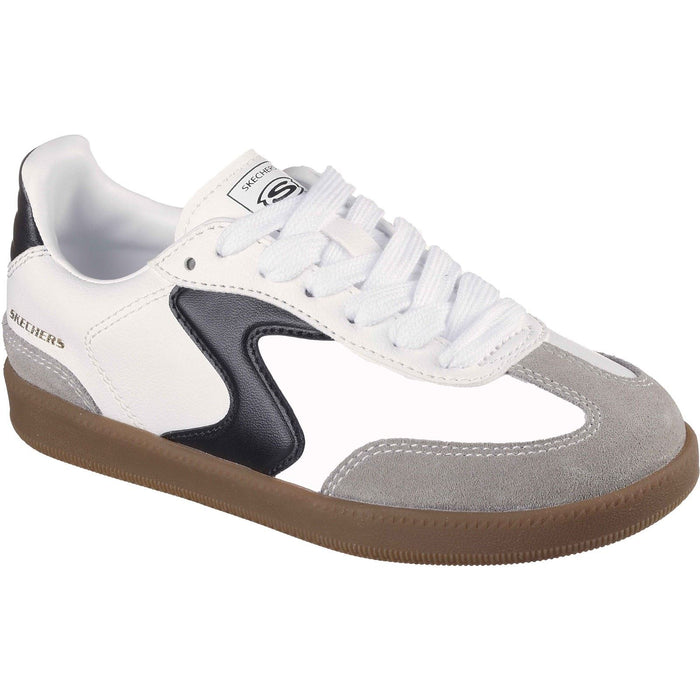 Skechers Hotshot Junior Varsity White/Black Trainers