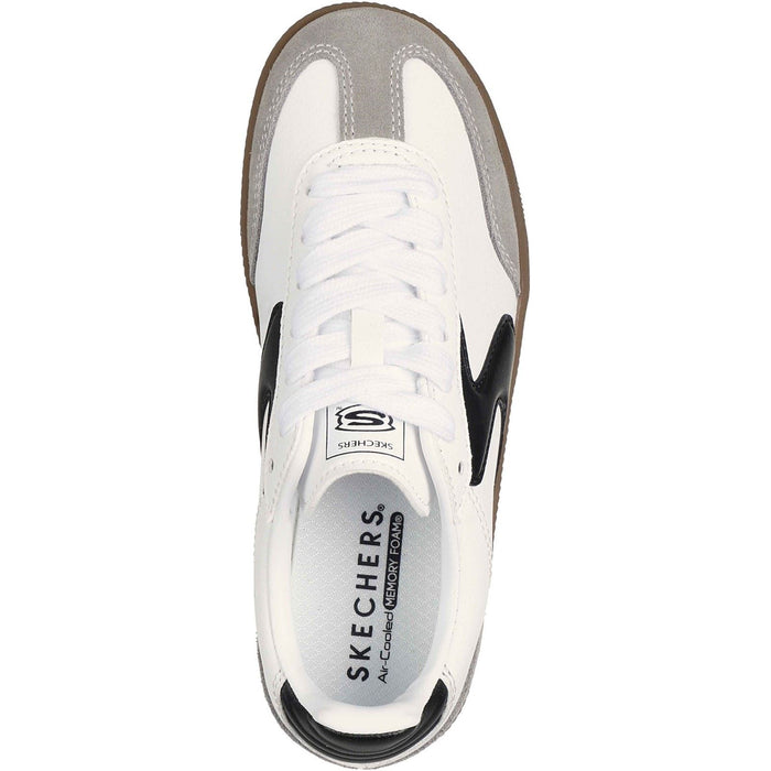 Skechers Hotshot Junior Varsity White/Black Trainers