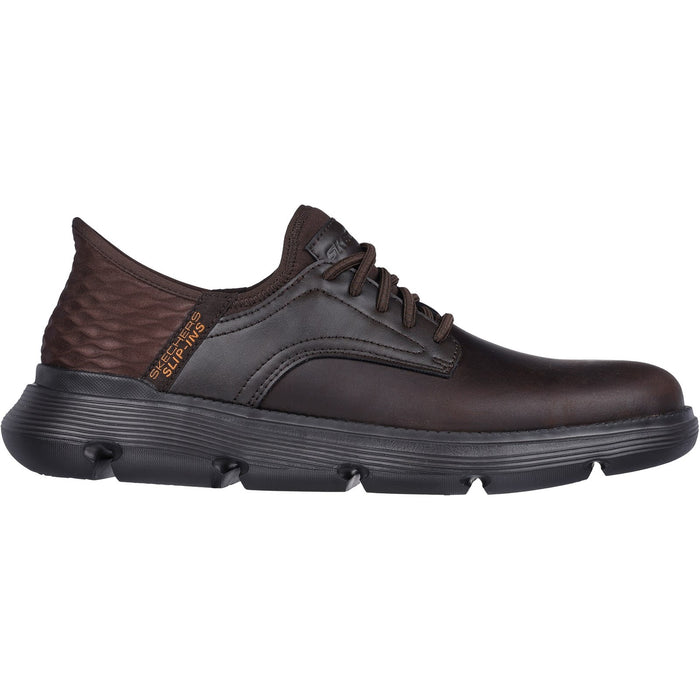 Skechers Mens Garza - Gervin 205046-CHOC Chocolate Lace Up Shoes