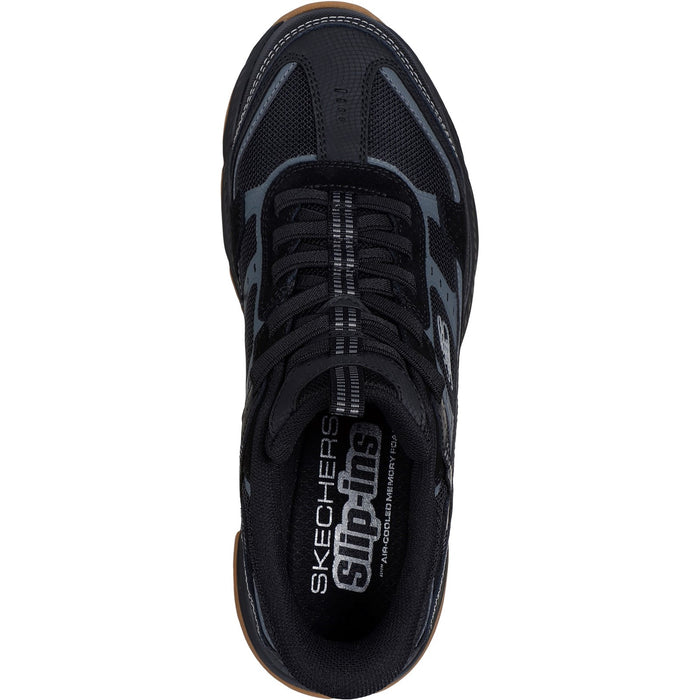 Skechers Mens Vigor AT 237744-BBK Black Slip On Shoes