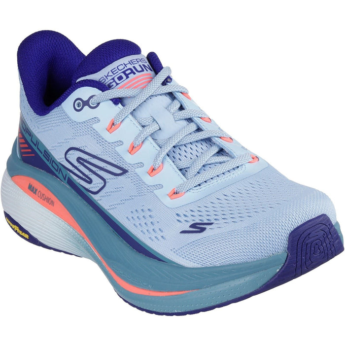 Skechers Performance Max Cushioning Propulsion Textile Women's Light Blue/Navy Trainers