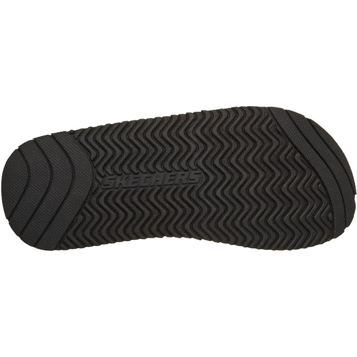 Skechers Quill Textile Men's Black Flip Flops