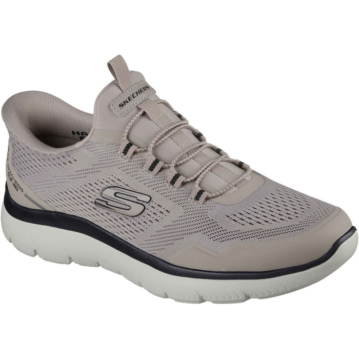 Skechers Summits Top Rate Textile Men's Taupe/Black Standard Trainers