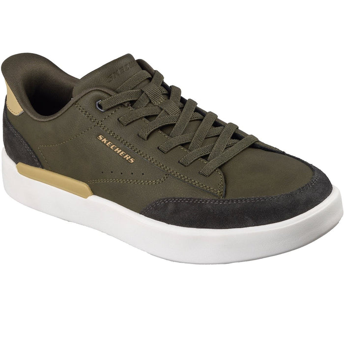 Skechers Verloma Radical Men's Olive Synthetic / Suede Trainers