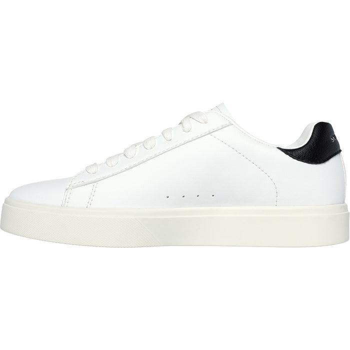 Skechers Womens Eden LX - Beaming Glory 185016-WBK White/Black Lace Up Shoes