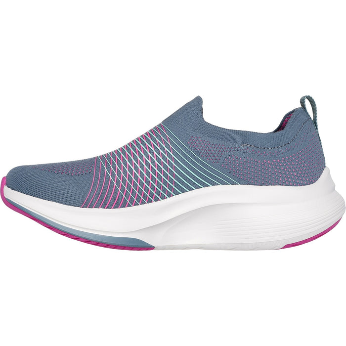 Skechers Womens GO WALK Max Walker Sally 125052-CCPR Charcoal/Purple Slip On Shoes