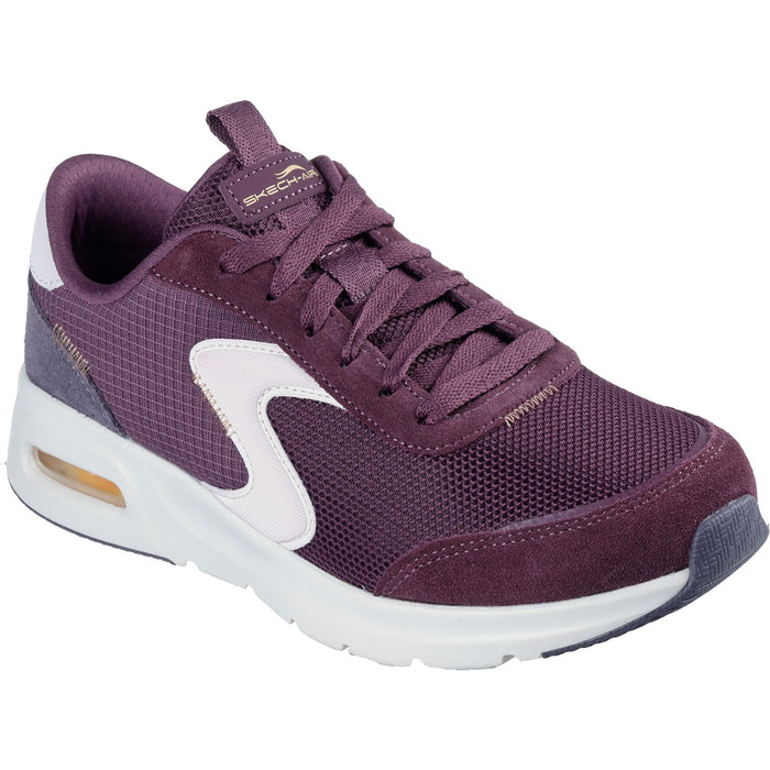 Skechers Womens Skech-Air Court Air Wave 150076-BUMT Burgundy/Multi Lace Up Shoes