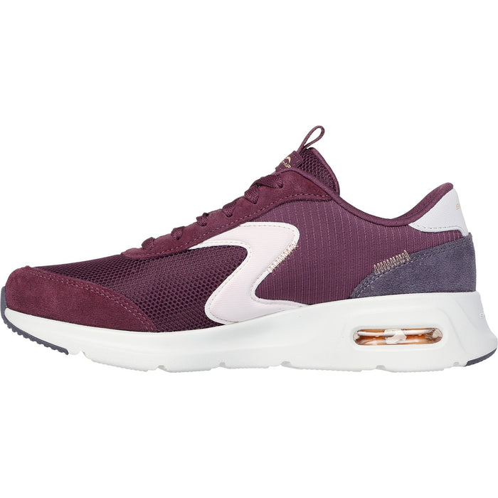 Skechers Womens Skech-Air Court Air Wave 150076-BUMT Burgundy/Multi Lace Up Shoes