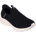 Skechers Womens Ultra Flex 3.0 149594-BKRG Black/Rose Gold Slip On Shoes