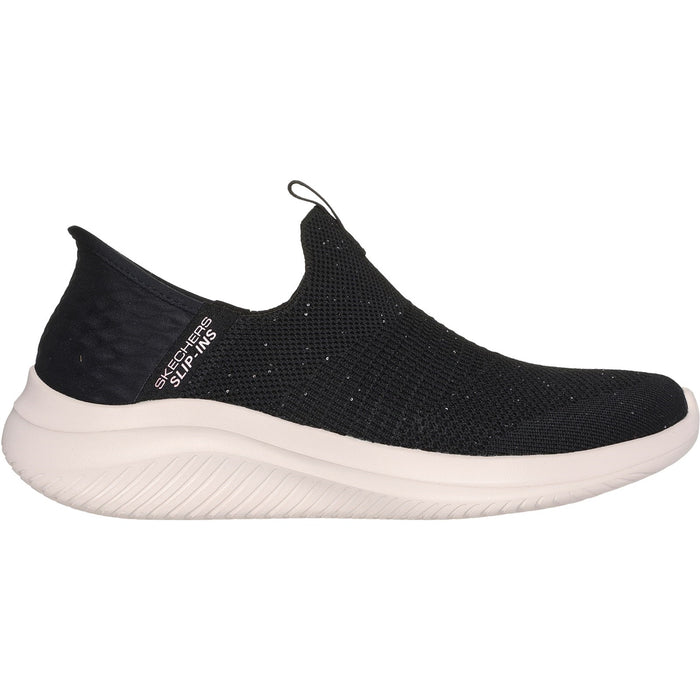 Skechers Womens Ultra Flex 3.0 149594-BKRG Black/Rose Gold Slip On Shoes