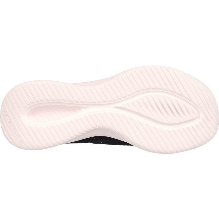 Skechers Womens Ultra Flex 3.0 149594-BKRG Black/Rose Gold Slip On Shoes
