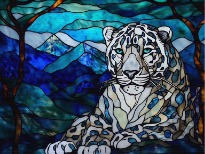 Snow Leopard in a Himalayan Landscape