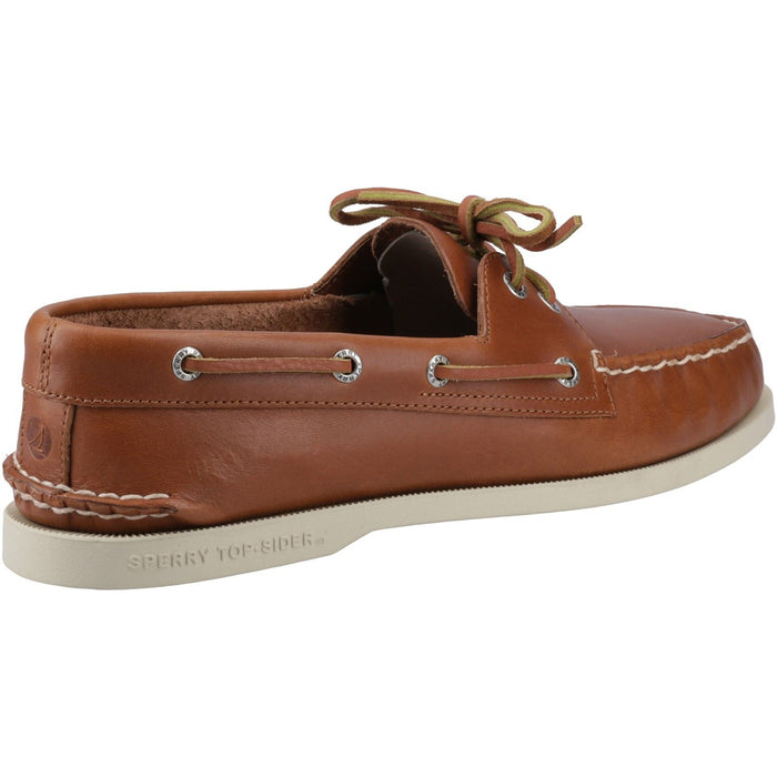 Sperry Authentic 2 Eye Leather Men's Tan Boat Shoes