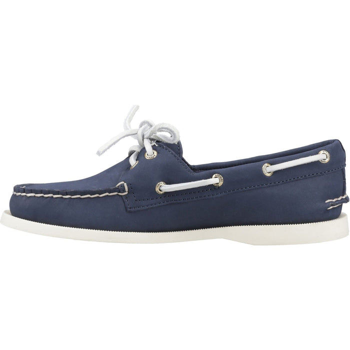 Sperry Authentic 2 Eye Leather Women's Navy Boat Shoes