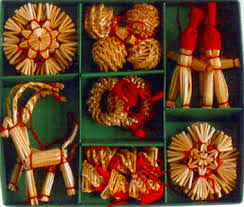 Straw Ornament Set, 29 pc.