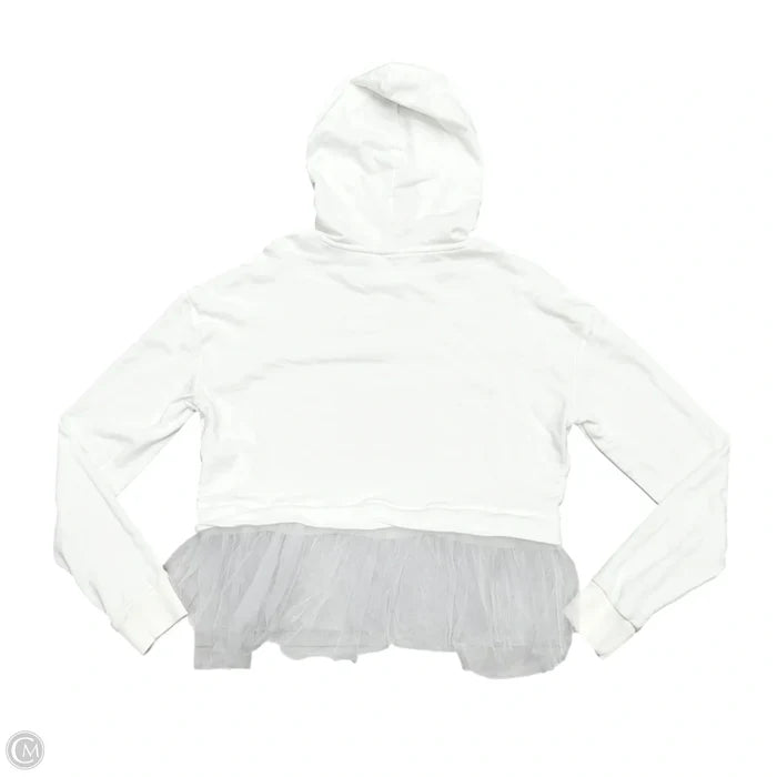 Sweatshirt Hoodie By Pilcro In White, Size: S
