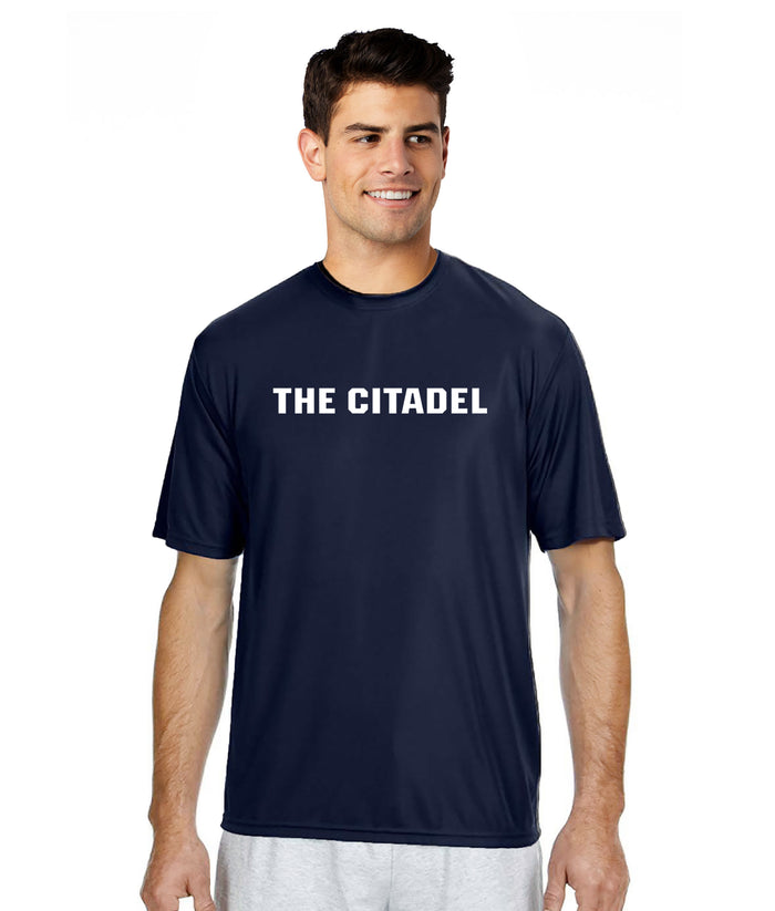 The Citadel A4 Cooling Performance Short Sleeve T-Shirt - Navy