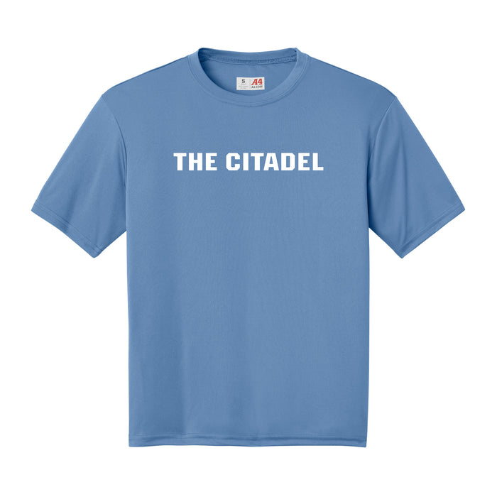 The Citadel A4 Cooling Performance Short Sleeve T-Shirt - Light Blue