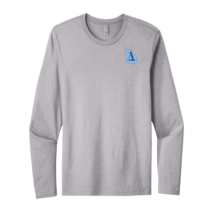 The Citadel, Atlanta Citadel Club, Next Level Apparel® Cotton Long Sleeve Tee - Heather Grey