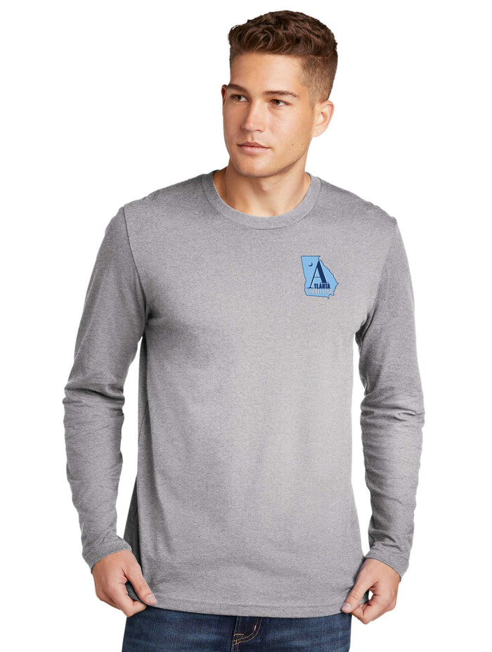 The Citadel, Atlanta Citadel Club, Next Level Apparel® Cotton Long Sleeve Tee - Heather Grey