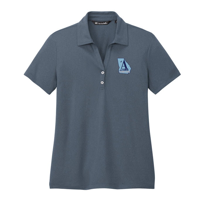 The Citadel, Atlanta Citadel Club, TravisMathew Ladies Coto Performance Polo Shirt - Vintage Indigo