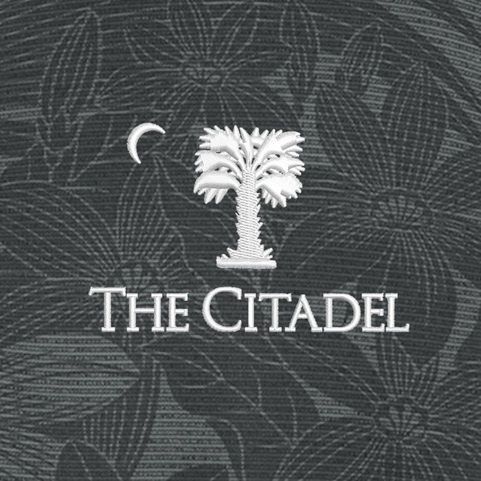 The Citadel, Big Red, Palm Tree Logo, Tommy Bahama® Santiago Paradise Polo - Coal
