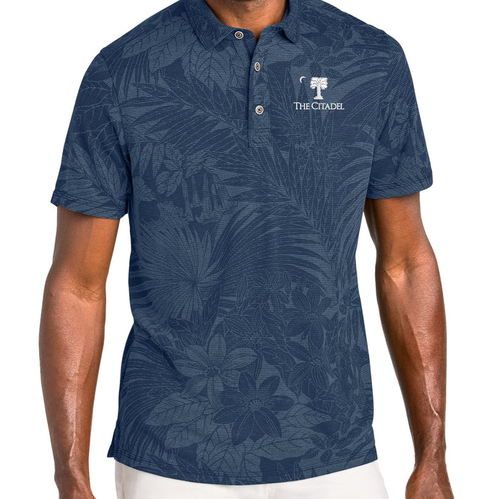 The Citadel, Big Red, Palm Tree Logo, Tommy Bahama® Santiago Paradise Polo - Blue
