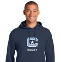The Citadel Block C Star logo, Club Sports - Unisex Rugby,  Heavy Blend™ Hooded Sweatshirt Navy