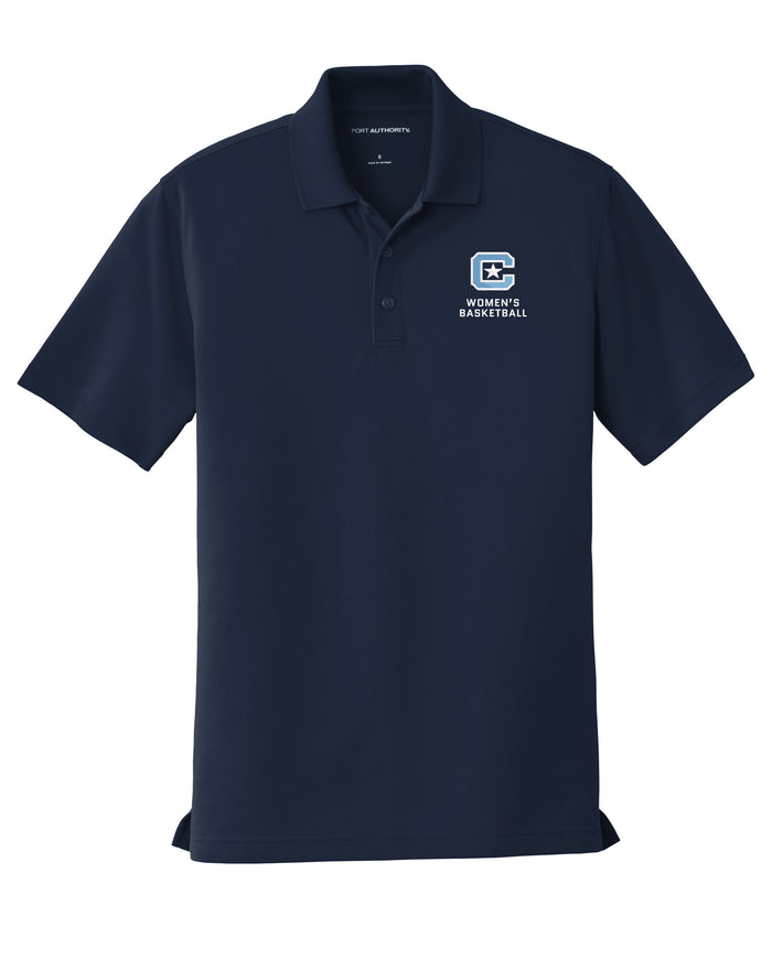 The Citadel C, Sports Club - Women's Basketball, UV Micro-Mesh Polo- Navy