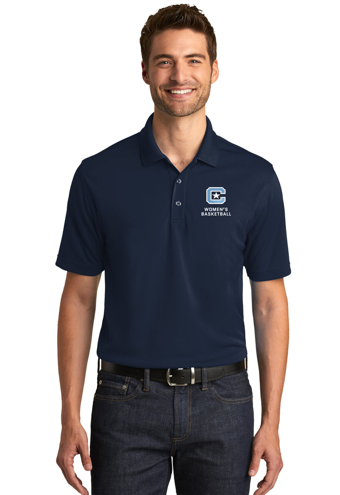 The Citadel C, Sports Club - Women's Basketball, UV Micro-Mesh Polo- Navy