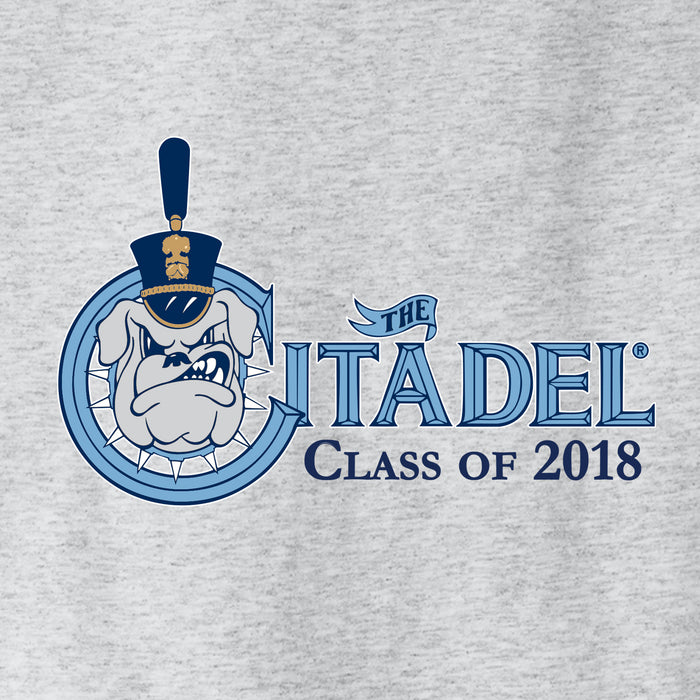 The Citadel, Class of 2018, Spike,  Champion Jersey Tee- Ash