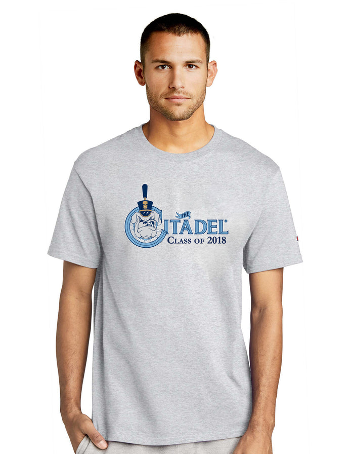The Citadel, Class of 2018, Spike,  Champion Jersey Tee- Ash