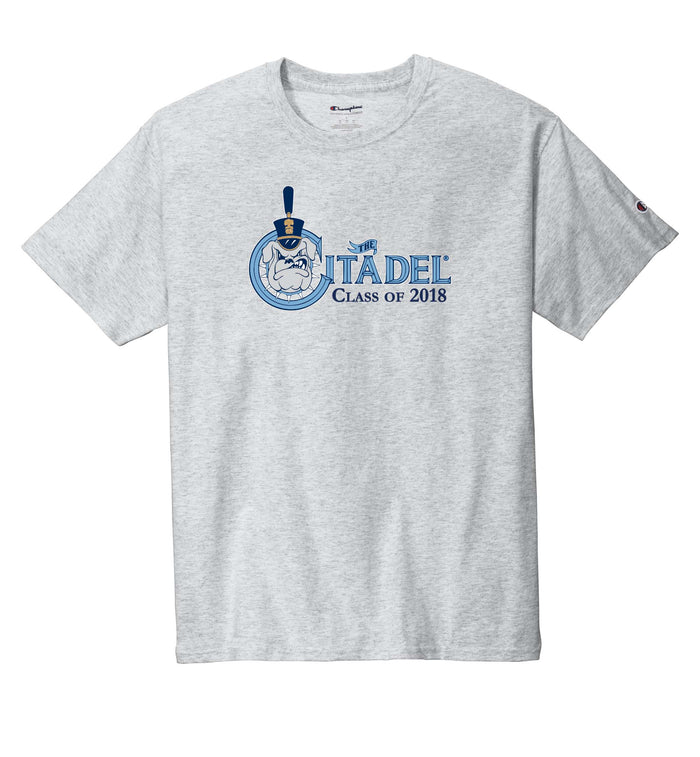 The Citadel, Class of 2018, Spike,  Champion Jersey Tee- Ash