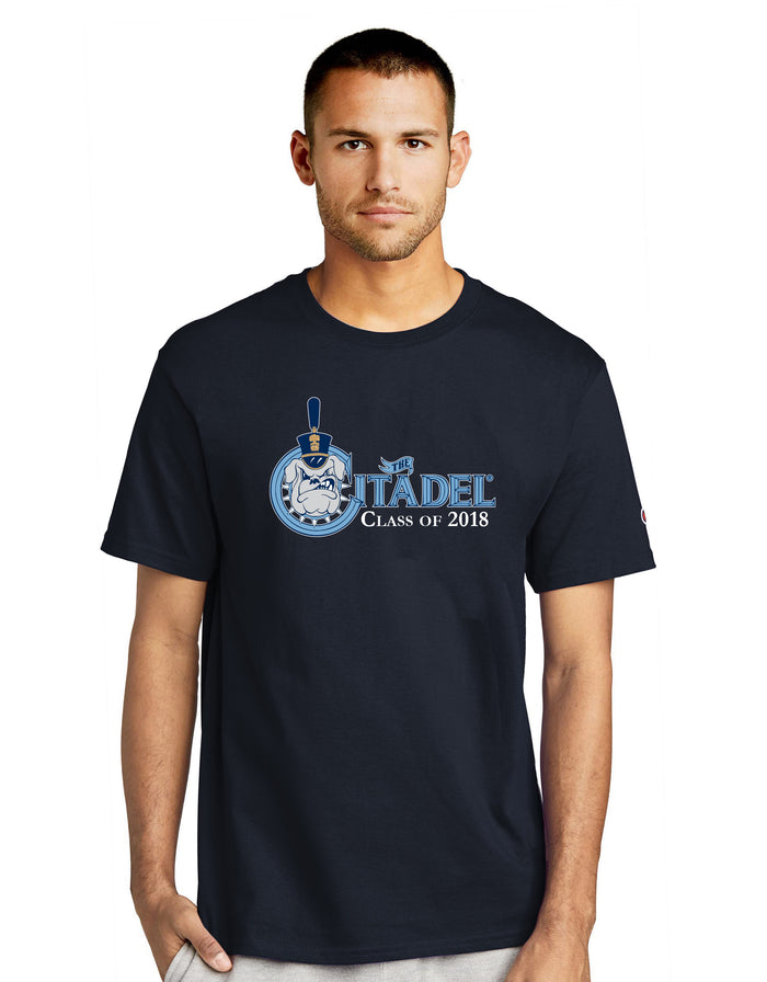 The Citadel, Class of 2018, Spike,  Champion Jersey Tee- Navy