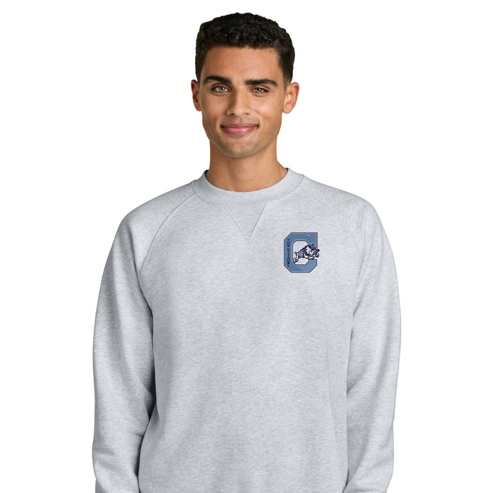 The Citadel, Jumping Bulldog, Stanley/Stella Unisex Knoxer Crewneck Sweatshirt - Cool Heather Grey