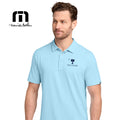 The Citadel, Raised Big Red Logo, TravisMathew Crestview Polo- Dream Blue