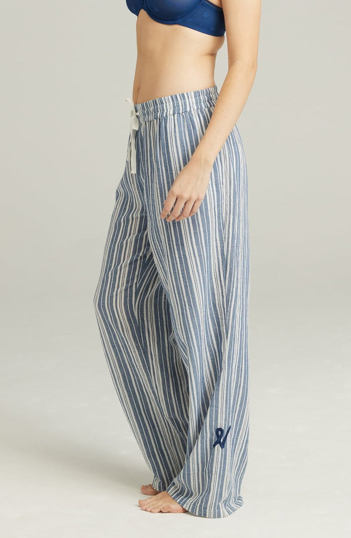 The Classic Trouser French Navy Stripe