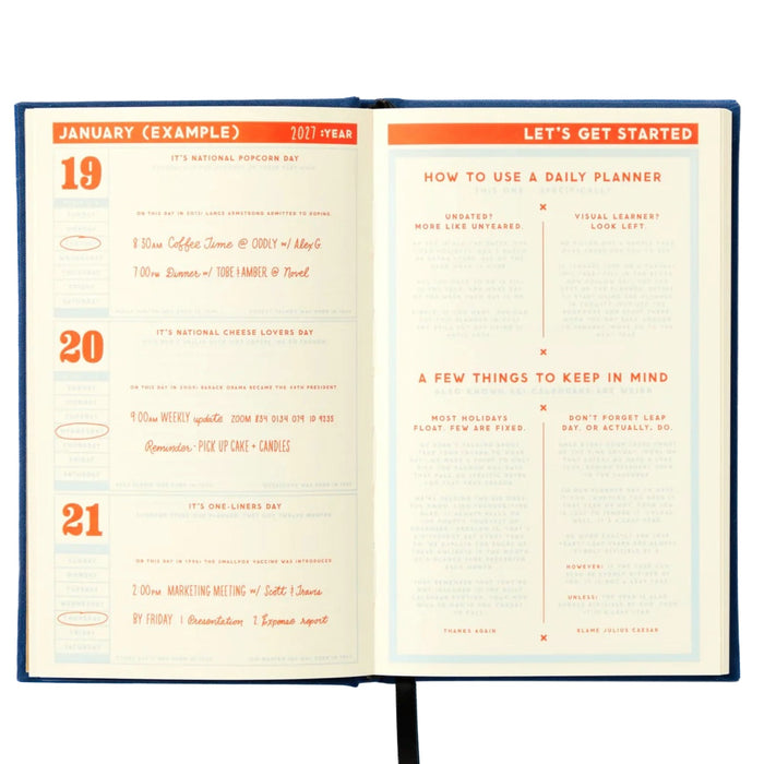 Things I'll Cancel Later Undated Mini Planner - bubblegum market