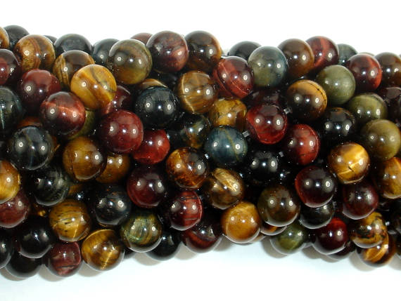 Tiger Eye Beads, 3 color, 8mm-BeadBasic