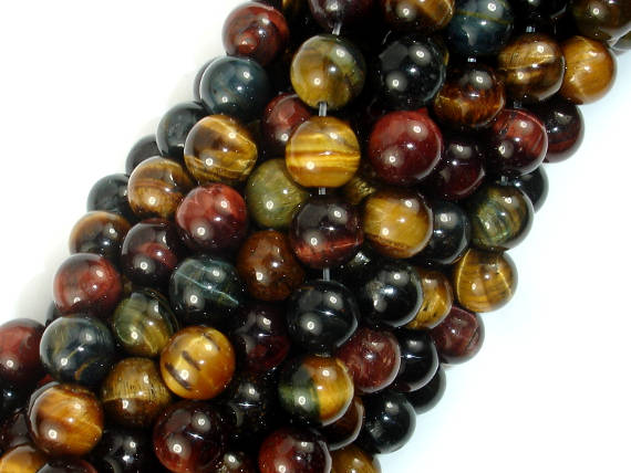 Tiger Eye Beads, 3 color, 8mm-BeadBasic