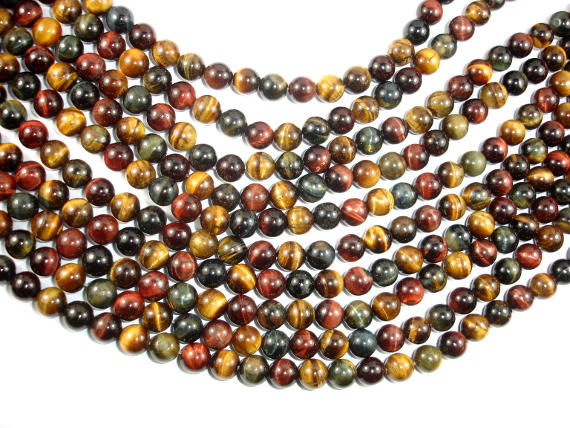 Tiger Eye Beads, 3 color, 8mm-BeadBasic