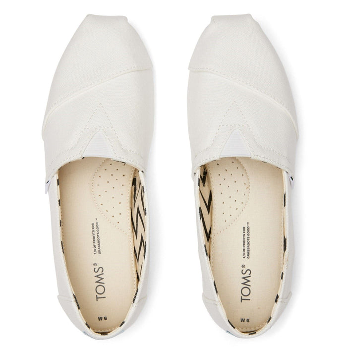 TOMS Alpargata 100% Cotton Women's White Espadrilles