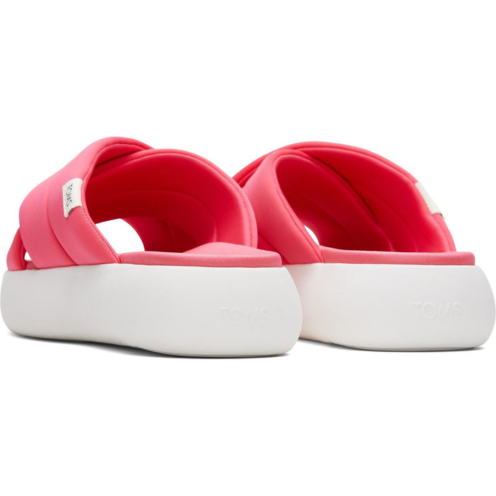 TOMS Alpargata Mallow Crossover Polyester Blend Women's Pink Slides
