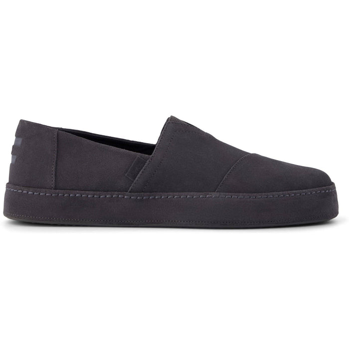 TOMS Alpargata Premium Leather Men's Forged Iron Espadrilles