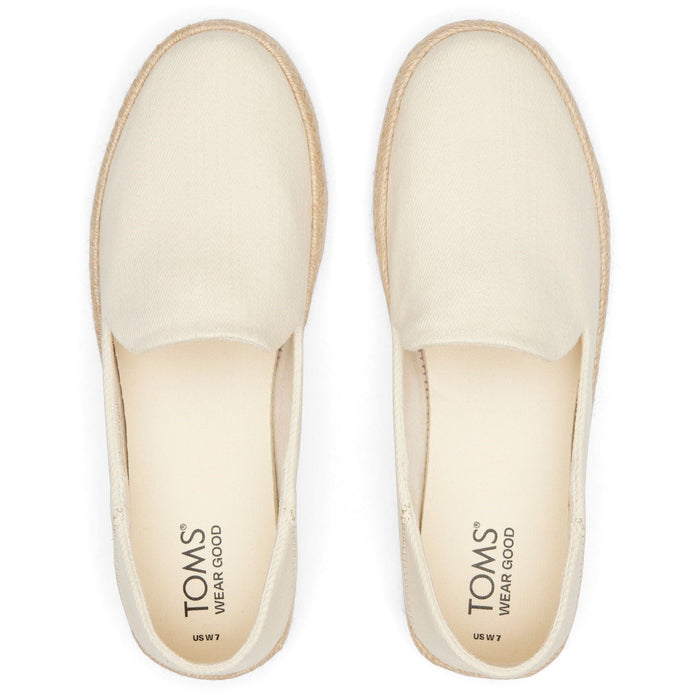 TOMS Carolina 100% Cotton Women's Natural Espadrilles
