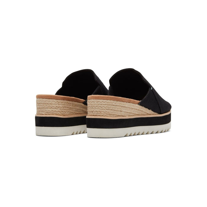 TOMS Diana Mule Synthetic Women's Black Wedges