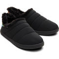 TOMS Ezra Nylon Women's Black Matte woven/Rainbow Slippers